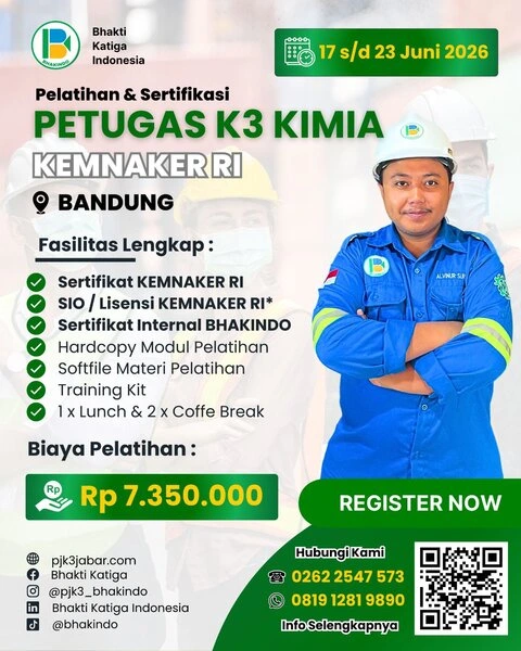 Pelatihan Petugas K3 Kimia