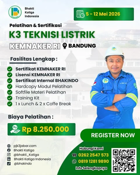 sertifikat teknisi k3 listrik