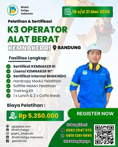 pelatihan operator excavator