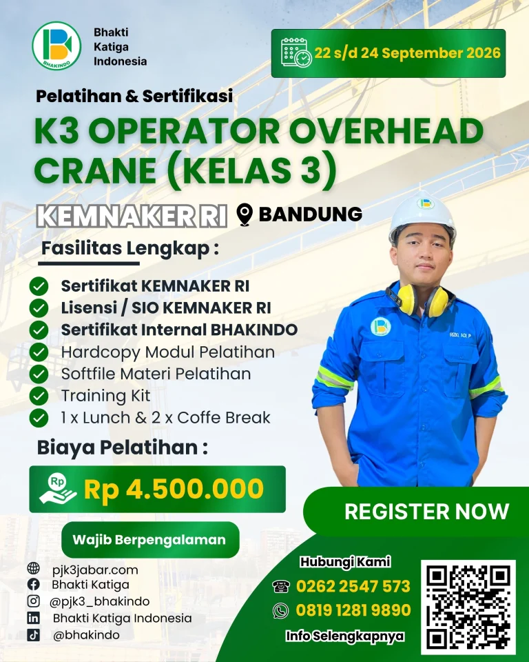 pelatihan operator overhead crane