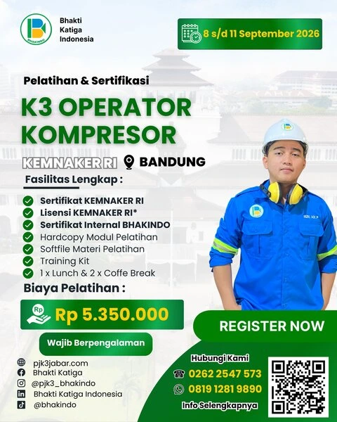 sertifikasi operator kompresor